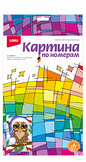 LORI Ркн-064 Картина по номерам для малышей "Зимняя совушка"