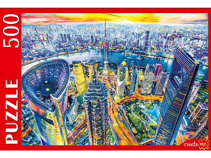 Фото товара Ф500-7125 ПАЗЛЫ 500 элементов. ВИД НА ШАНХАЙ (Арт. Ф500-7125)