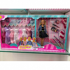 DF8426 Кукла с набором платьев и аксесс., в ассорт. в кор.