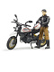 миниатюра Bruder 63-051 Scrambler Ducati Desert Sled c мотоциклистом