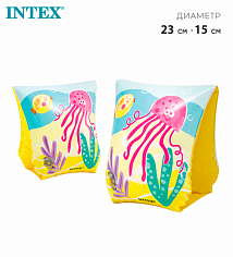 58652EU/58652NP Нарукавники "Морские обитатели", 23 х 15 см, от 3-6 лет, 58652NP INTEX