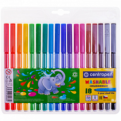 7790/18 ТР Фломастеры CENTROPEN, 18 цветов (100) (7790/18 ТР)