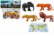 миниатюра 200662264 Игровой набор "Животные" с картой обитания внутри (4 шт в наборе) (Zooграфия)