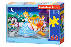 Пазлы B5-06908 Золушка, (60 деталей MIDI) Castor Land