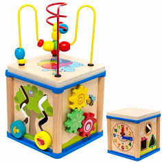 141-1820К Деревянная логическая игрушка Куб 141-1820К