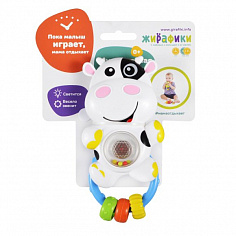 628919 Развивающая игрушка "Коровка": свет/музыка/звуки