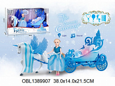 2231B карета на батарейках со светом и музыкой