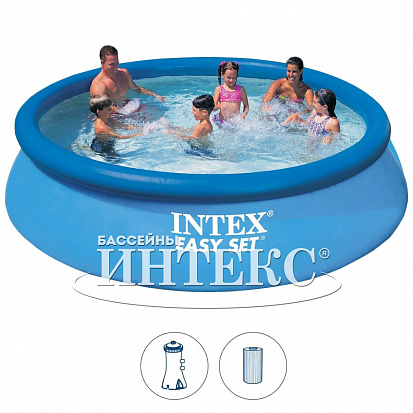 Фото товара 28132NP Надувной бассейн Easy Set 366х76 см, фильтр-насос