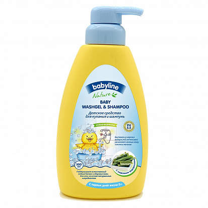 DN66 BABYLINE NATURE Средство для куп. с морск.водоросляси 500 мл фото