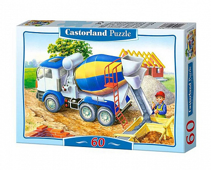 Фото товара Пазлы B5-06373 Бетономешалка, (60 деталей MIDI) Castor Land