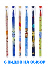 М-5473B-70 Ручка пиши-стирай гель LITTLE ENIMAL, игольчатый пиш. узел 0.5мм,