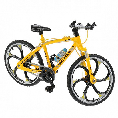 Фото 1800453-R Модель металл велосипед, длина 17см, цвет в ассорт. в русс. кор. Технопарк