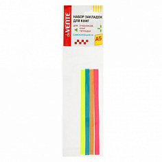 8065912 Закладка-ляссе для книг формата А5 deVENTE "NEON",6*290мм, двуст., плотная лента (4шт/уп) (8