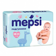 Подгузник детский Mepsi NB 0-6 30 шт