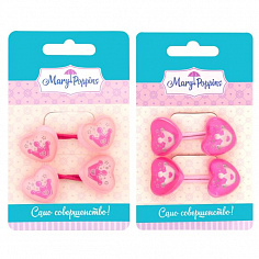 455098 Набор резинок для волос "Корона", 2шт., пластик.