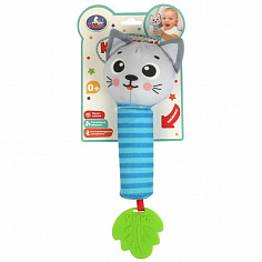 UM-KT-24 Погремушка - пищалка котёнок на блист. Умка
