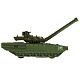 миниатюра ARMATA-12-GN Модель металл АРМАТА ТАНК Т-14 12 см, вращается башня, инерция, зелен, кор. Технопарк