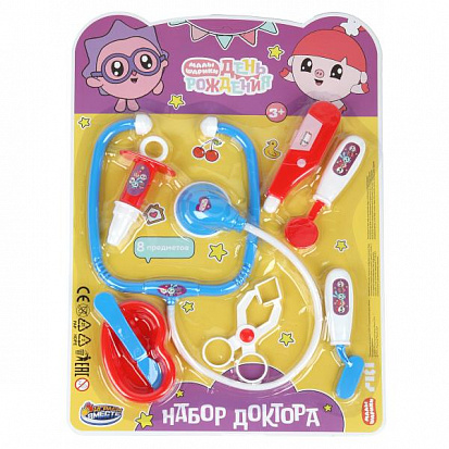 Фото товара 1210U204-R1 Набор доктора Малышарики блистер 28*38*4 см ИГРАЕМ ВМЕСТЕ