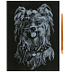 миниатюра 100SCRATCHART-SILV-DOG Гравюра 18*24 см собака, серебряная MultiArt