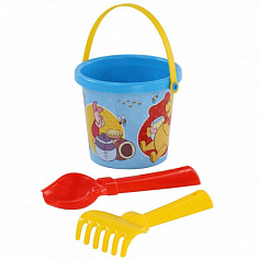 ПОЛЕ70951 Песочный набор Disney с ведром малым с наклейкой (микс №17)
