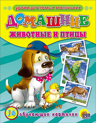 Фото товара ОБУЧАЮЩИЕ КАРТОЧКИ. ДОМАШНИЕ ЖИВОТНЫЕ И ПТИЦЫ