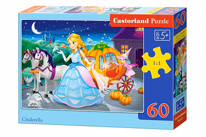 Фото товара Пазлы B5-06908 Золушка, (60 деталей MIDI) Castor Land