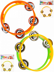 ИМ-5837 Бубен "Веселые мелодии" (цвет микс,в пакете) (Арт. ИМ-5837)