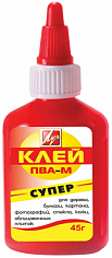 Клей ПВА-М ЛУЧ, 45 г., в красном флаконе (1/70) (18С 1188-08)