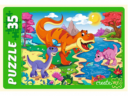 Фото товара ПМ35-6784 МАКСИ-ПАЗЛЫ 35 элементов. МИР ДИНОЗАВРОВ (Арт. ПМ35-6784)