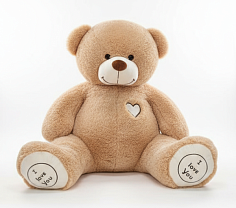 Мягкая игрушка Медведь Ф160 см бежевый