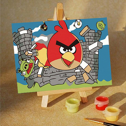 Фото товара Картина по номерам 10*15 206 Angry birds 