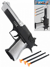 2180280 Пистолет с пулями-присосками (22х3х12 см) (3 пули, в пакете) ( Арт. 2180280)