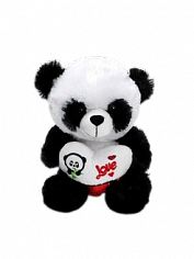 Панда с сердцем 38см