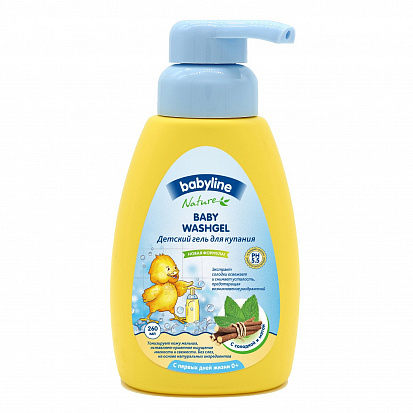 Фото товара DN71 BABYLINE NATURE Гель для купания с мятой и солодкой 250 мл