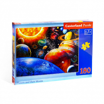 Фото товара Пазлы B1-018345 Планеты и спутники, 180 деталей Castor Land