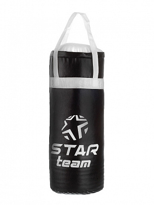 Фото IT107823 Боксерская груша "STAR TEAM", цвет черный, вес 4 кг, в сетке 50 см