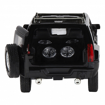 Фото 1251156JB ТМ "Автопанорама" Машинка металл., 1:32 Hummer H3, черный, инерция, свет, звук, откр. двер