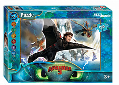 СтепПазл 75159 Мозаика "puzzle" 120 "Как приручить дракона - 3" (DreamWorks)