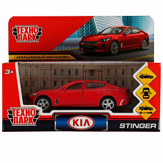 STINGER-12-RD Машина металл KIA STINGER длина 12 см, двери, багаж., инерц, красный, кор. Технопарк