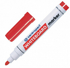 8559/1 кр. Маркер для сухостираемых досок CENTROPEN "BOARD", 2,50мм, красный, круглый (10/1000) (855