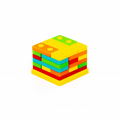 Фото ПОЛЕ93646 Игрушка развивающая "3D пазл" №1 (23 элемента) (в сеточке)