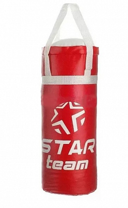 Фото IT107825 Боксерская груша "STAR TEAM", цвет красный, вес 4 кг, сетке 50 см