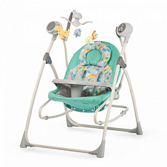 CARRELLO CRL-005 Колыбель-качели Nanny 3 в 1 Turquoise Scribble