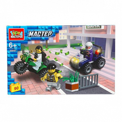 30091-JS Конструктор погоня за вором, 90 дет. Город мастеров фото