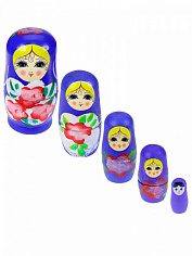 ИД-6046 Деревянная игрушка. МАТРЕШКА (5кукол) РАСПИСНЫЕ МАТРЁШКИ № 1 (Арт. ИД-6046)