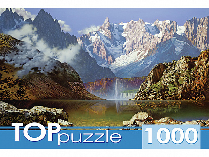 Фото товара РУКТП1000-1058 TOPpuzzle. ПАЗЛЫ 1000 элементов. РУКТП1000-1058 А. Головин. Горное озеро