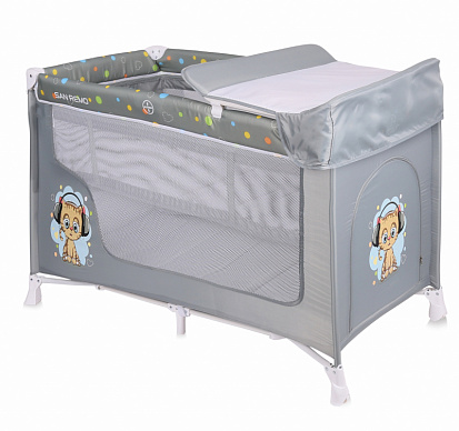 Фото товара Манеж Lorelli San Remo 2 (Серый / Grey Cute Kitten 1805)