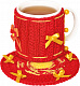 миниатюра Ранок 15185005Р Набор для творчества "Вязание крючком. Подставка и чехол для чашки (красная)"