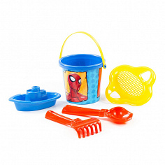 ПОЛЕ66688 Набор Marvel "Человек-Паук" №3: ведро малое с наклейкой, ситечко-цветок, совок №2