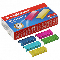 ЕК-7145 Скобы №24/6, цветные Erich Krause